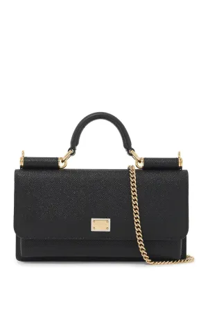 mini dauphine leather hand