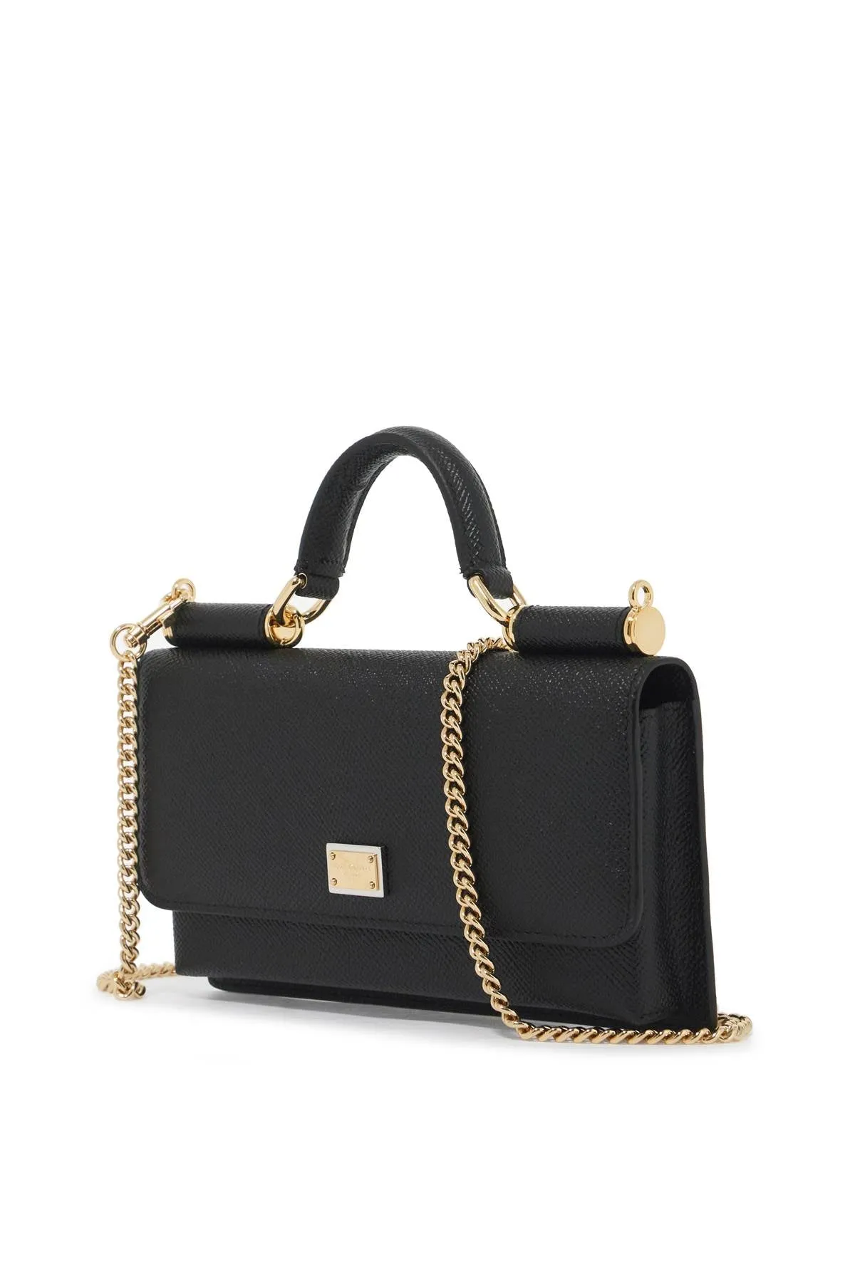mini dauphine leather hand