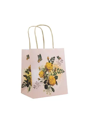 MINI GIFT BAG, YELLOW ROSES