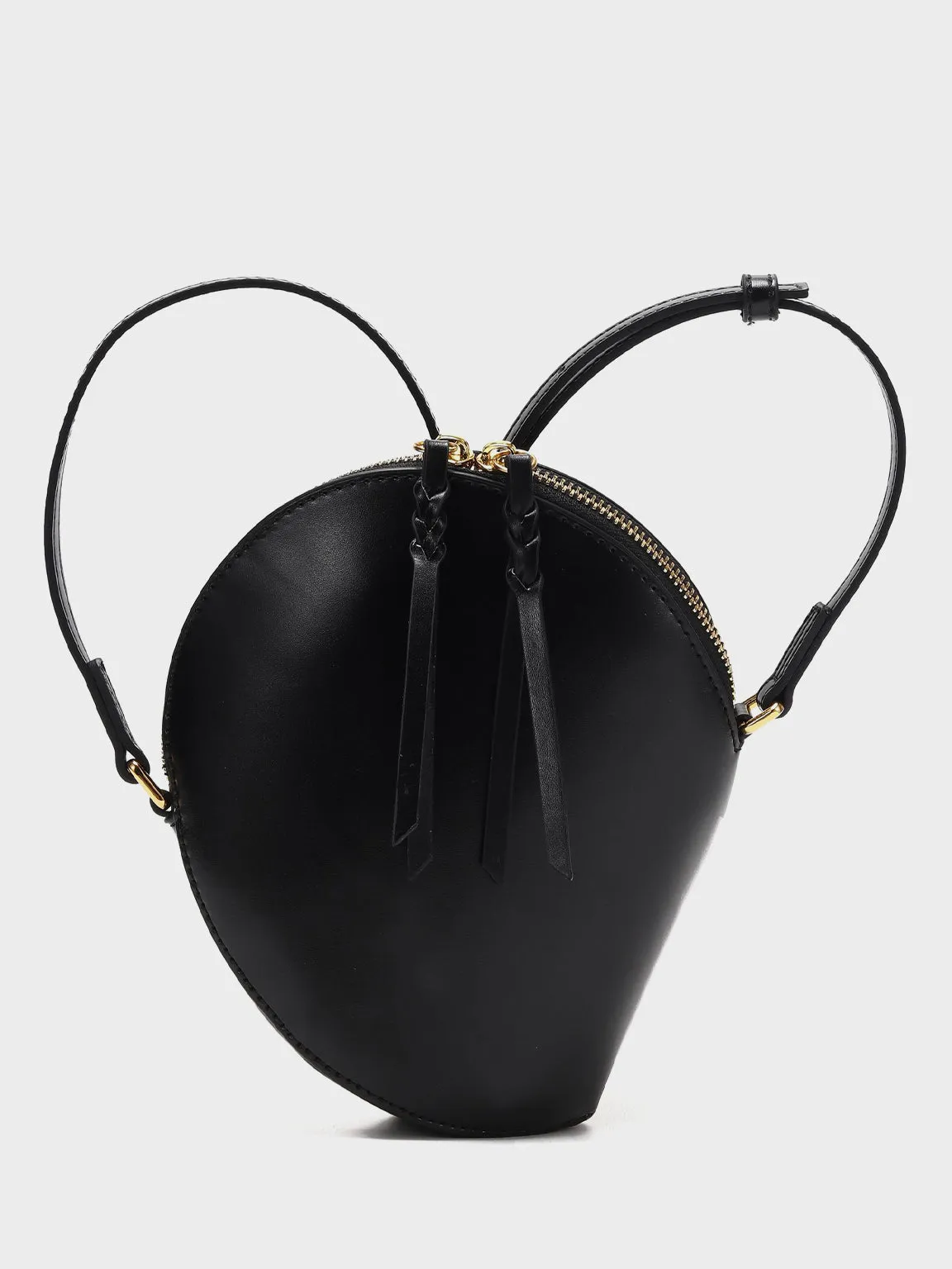 Mini Leather Shell Clutch Pea Crossbody Handbag