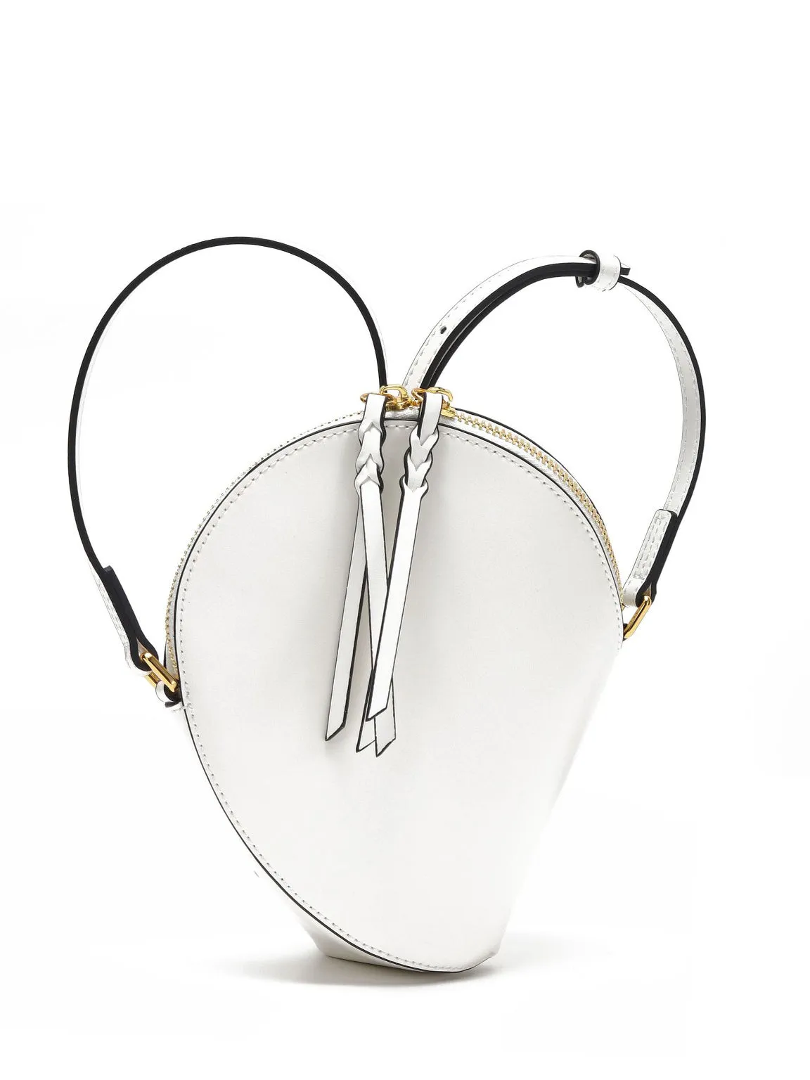 Mini Leather Shell Clutch Pea Crossbody Handbag