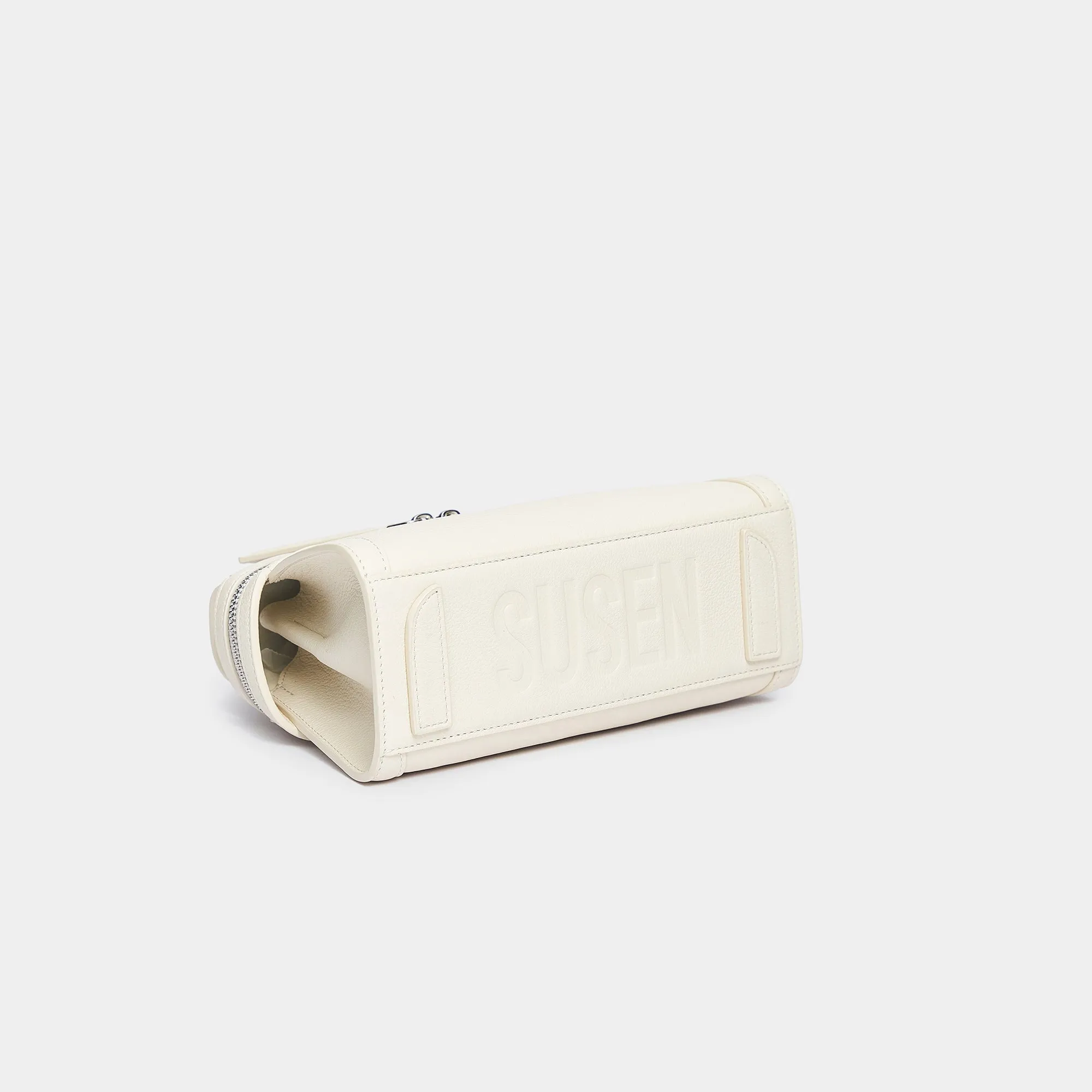 Mini Litchi Grain Skin Garden Bag - Beige