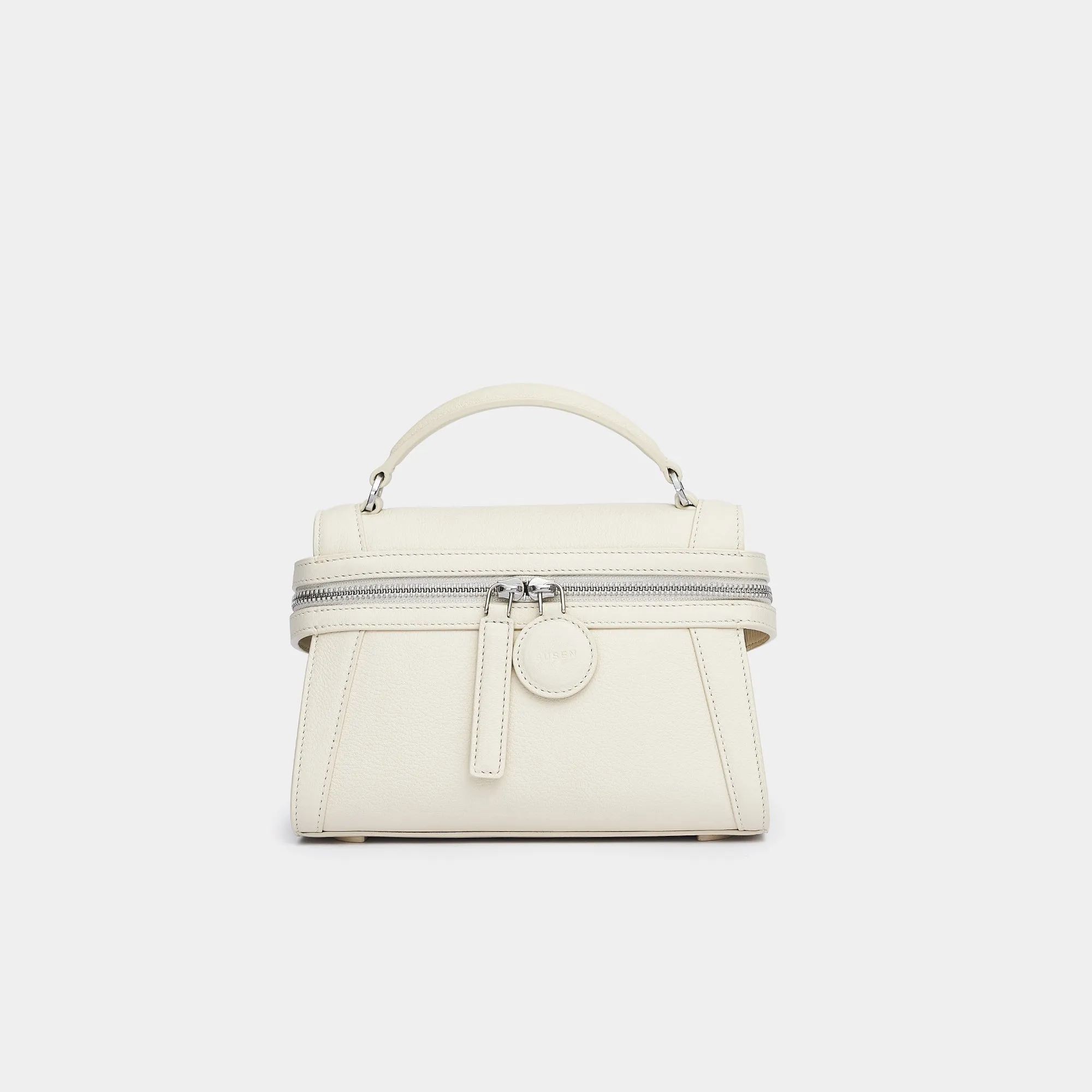 Mini Litchi Grain Skin Garden Bag - Beige