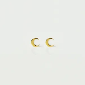 Mini New Moon Stud Earrings