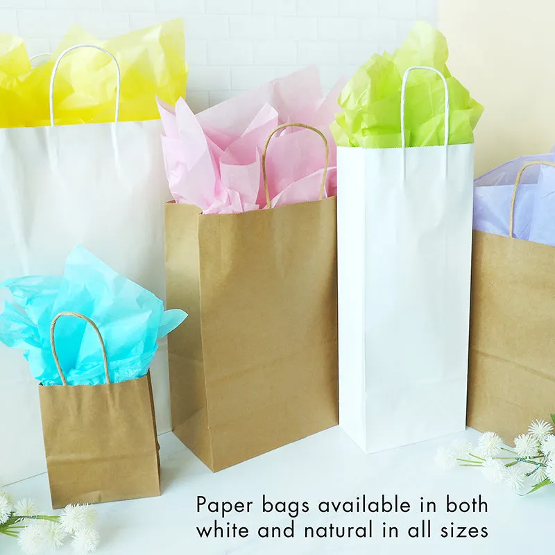 MINI PAPER BAGS 15X12CM NATURAL 4PC