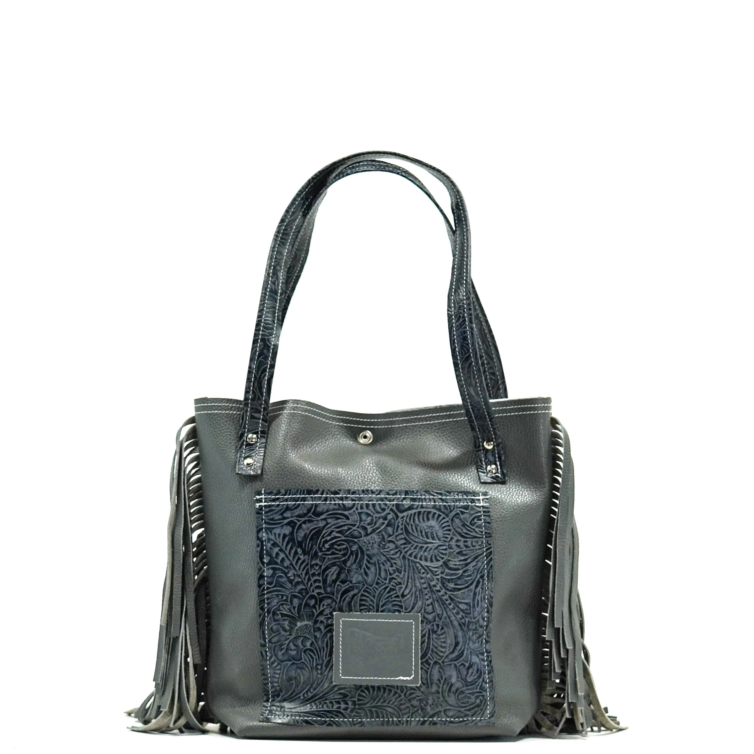 Mini Trisha - Two-Tone Brindle w/ Blue Jean Tool