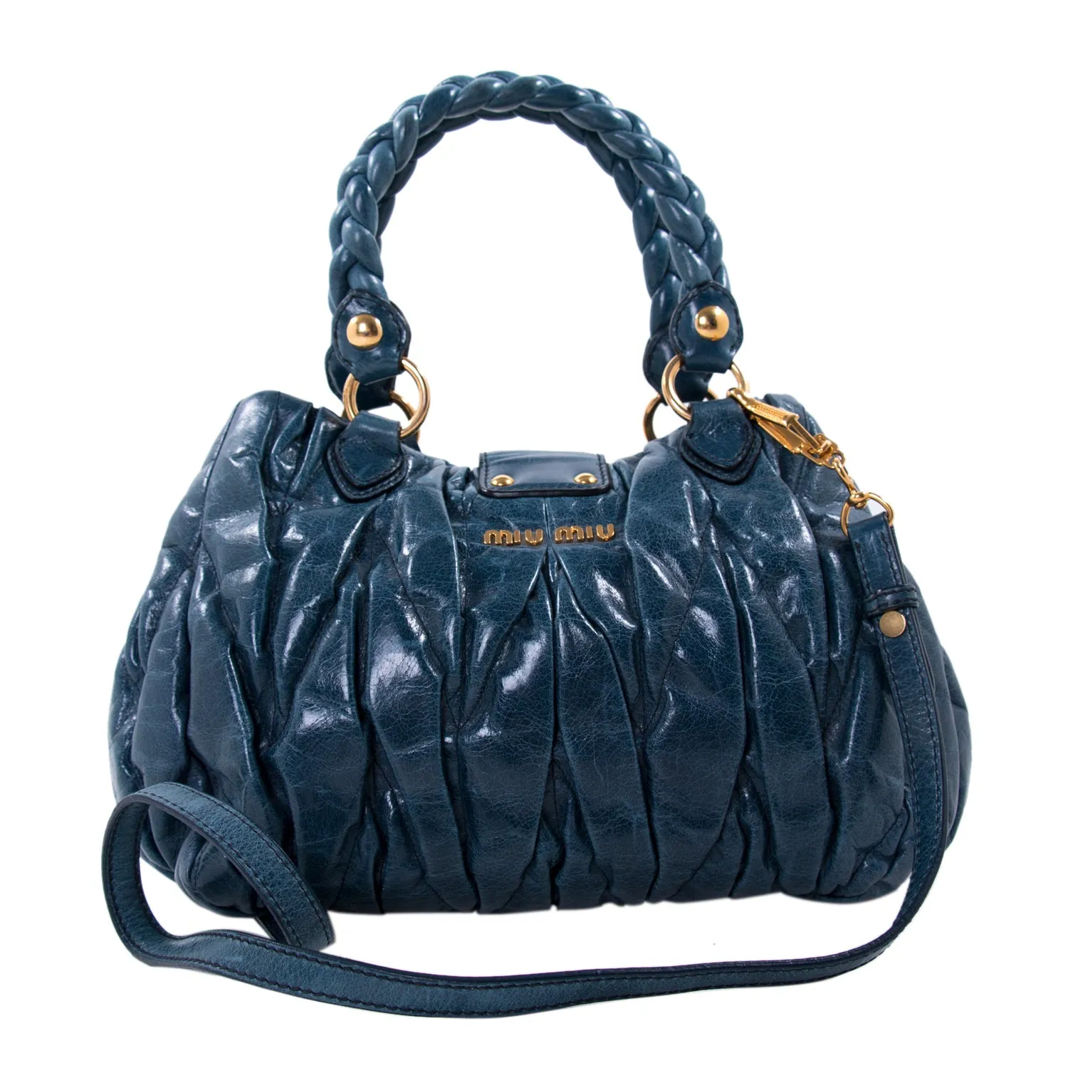 Miu Miu Metalassé Small Tote Bag