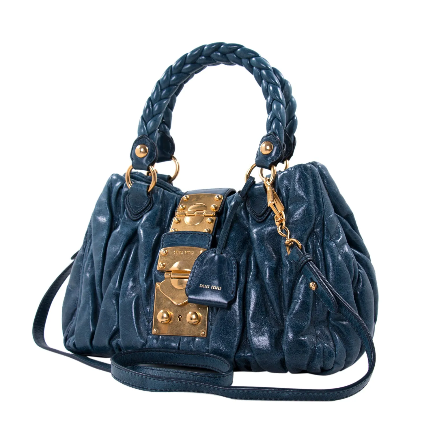 Miu Miu Metalassé Small Tote Bag