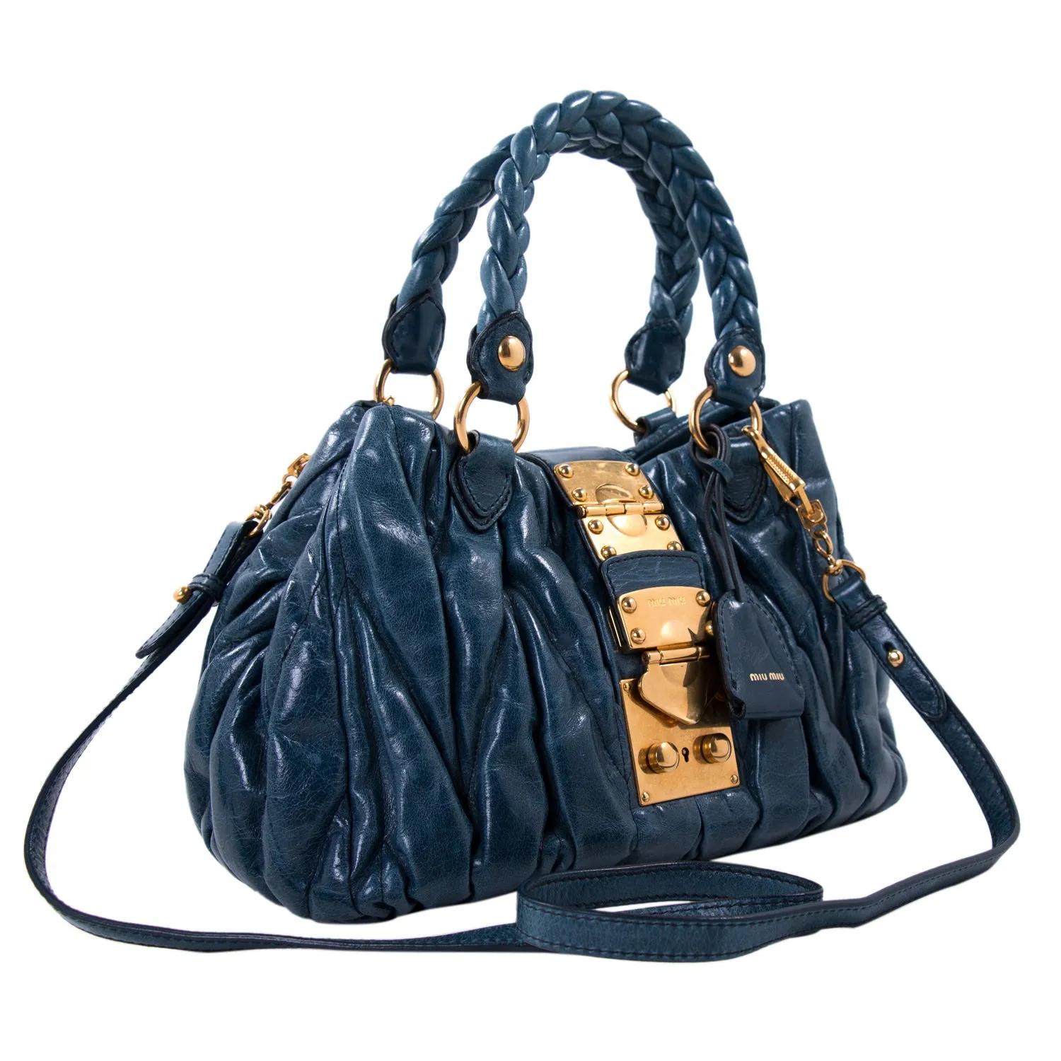Miu Miu Metalassé Small Tote Bag