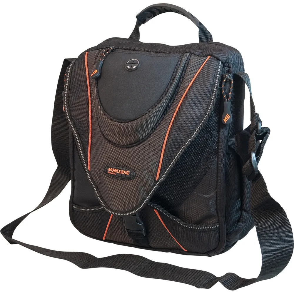 Mobile Edge 9 - 13.3 Mini Messenger - Messenger - 9 to 13 Screen Support - 12 x 13 x 5 - Ballistic Nylon - Black, Orange