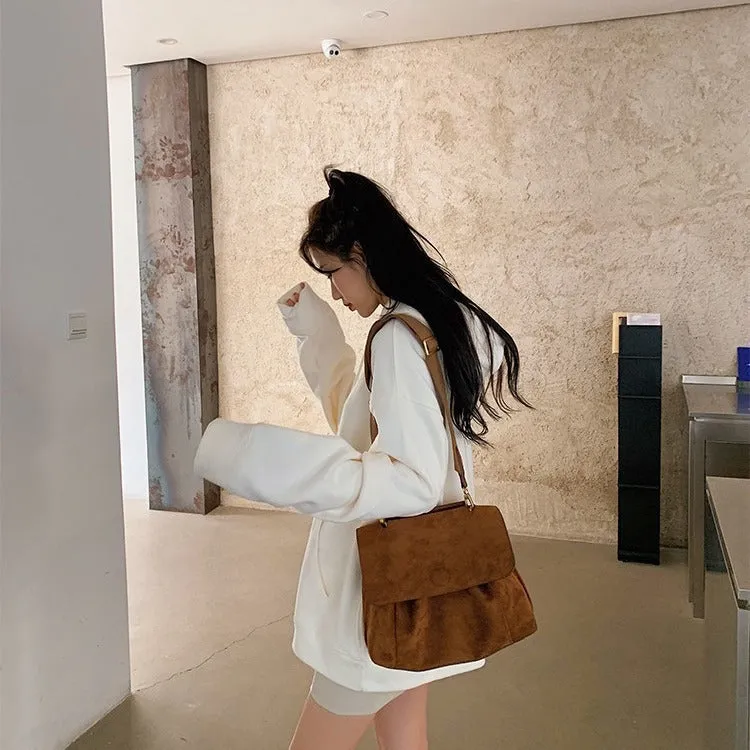 MOMENTLOVER  2025Women's bags wholesale fleece versatile autumn and winter bags women's large-capacity messenger bags shoulder bags large bags popular new trendy