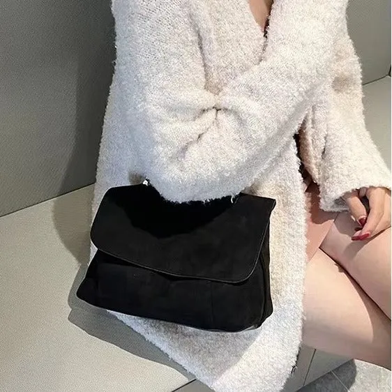 MOMENTLOVER  2025Women's bags wholesale fleece versatile autumn and winter bags women's large-capacity messenger bags shoulder bags large bags popular new trendy