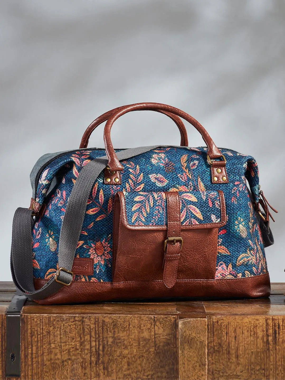 Mona B Large Kilim Inspired Duffel bag for Women Amelia