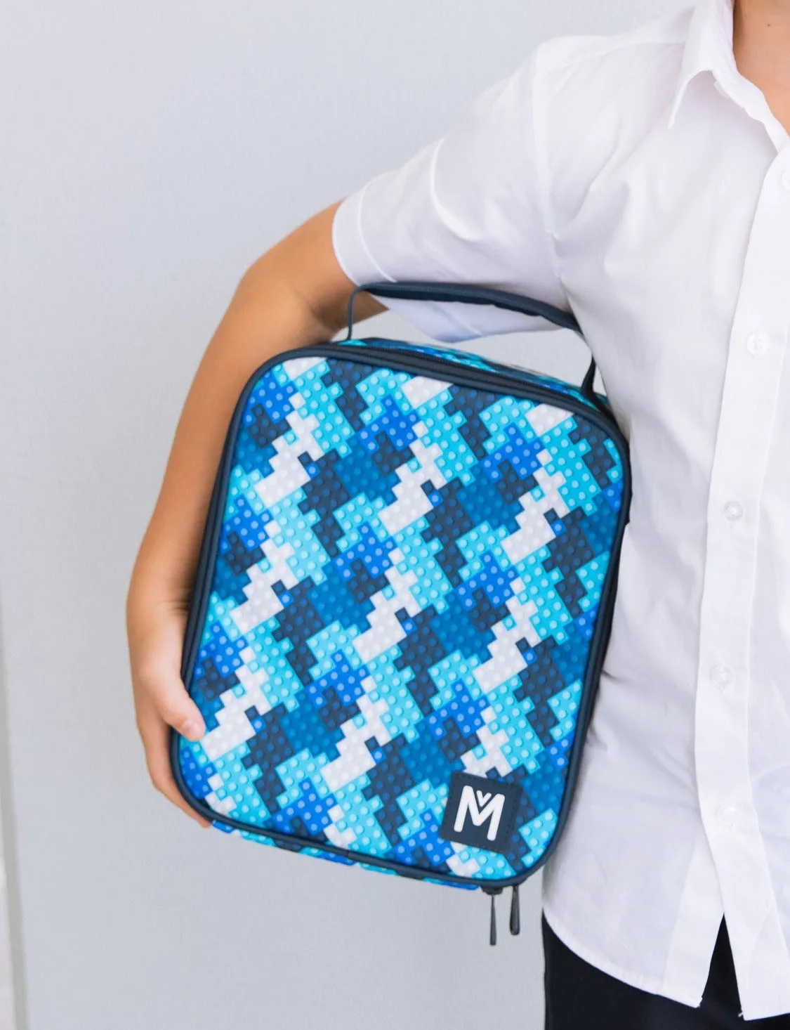 Montiico Large Insulated Lunch Bag - Block Land
