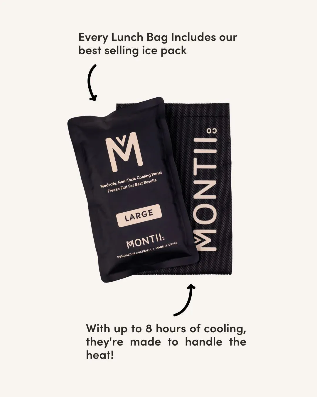 Montiico Large Insulated Lunch Bag - Safari