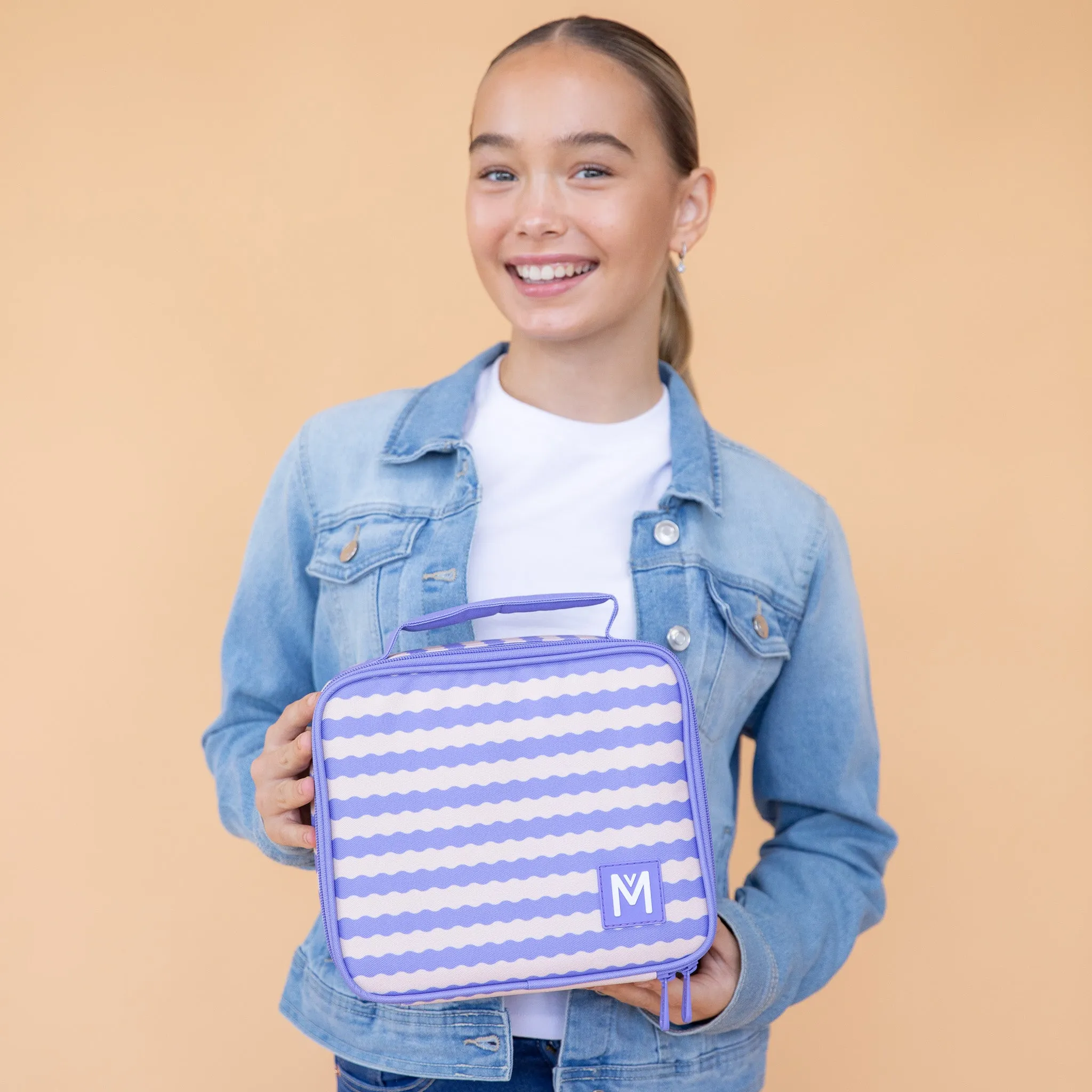 Montiico Medium Insulated Lunch Bag - Ripple Cloud