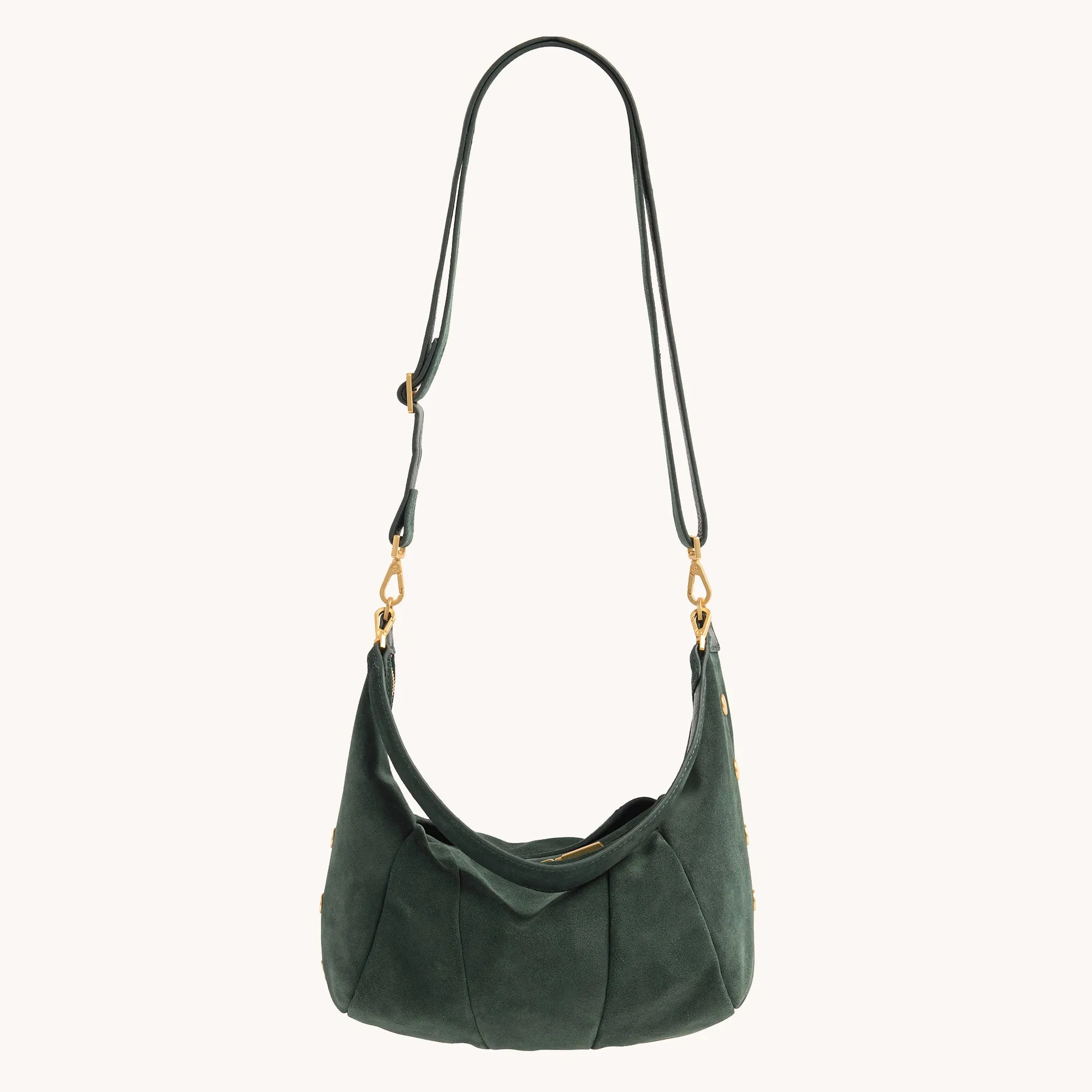 Morgan | Green Room Suede/Brushed Gold