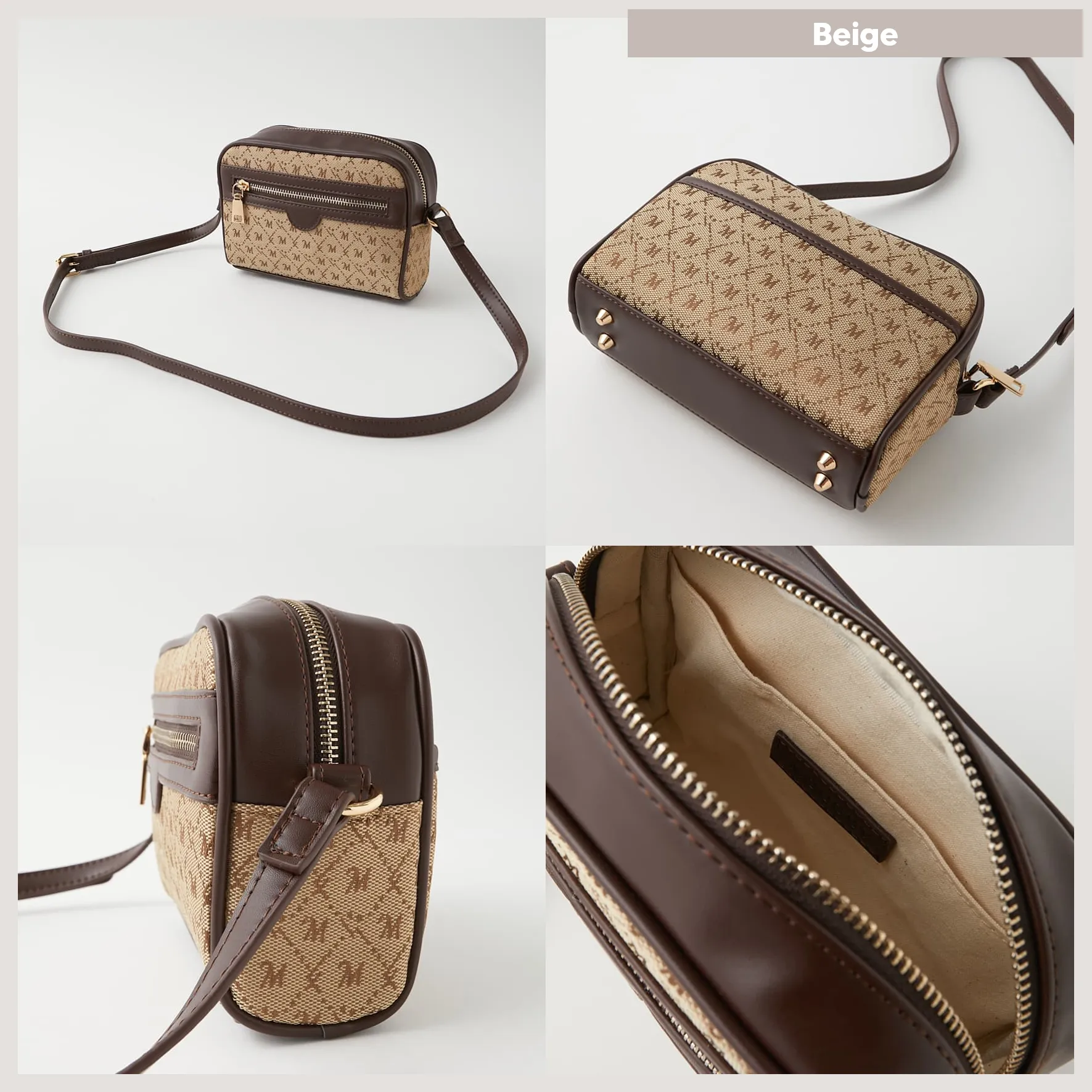 MOUSSY EA Monogram Shoulder Bag
