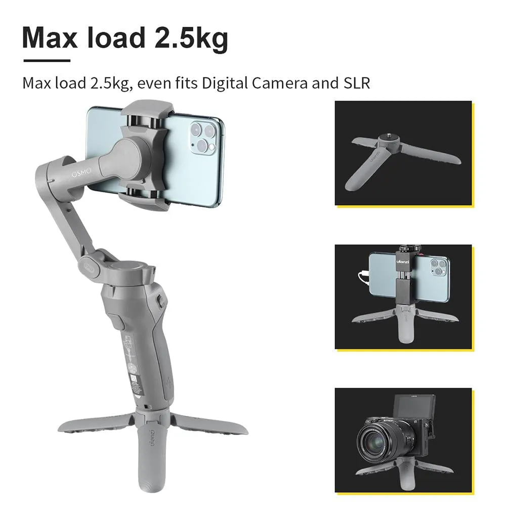 MT-10 Desktop Tripod Plastic Mini Portable for Camera Mobile Phone black