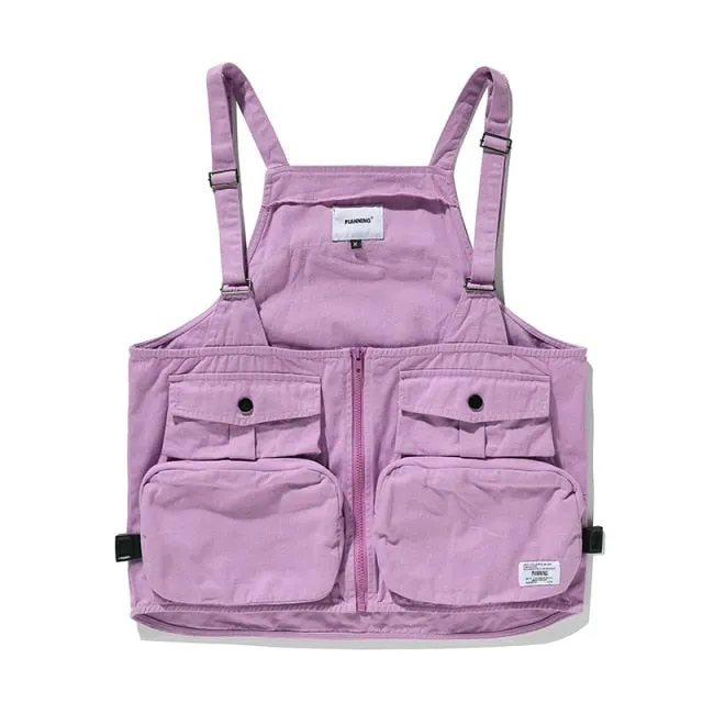 Multi-Pocket Waist Jacket