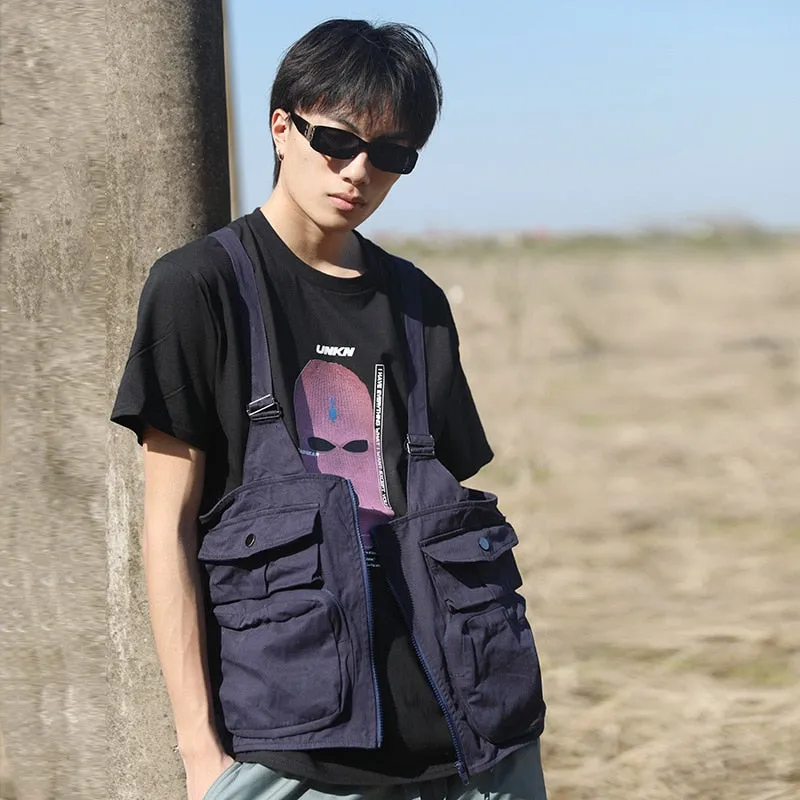 Multi-Pocket Waist Jacket