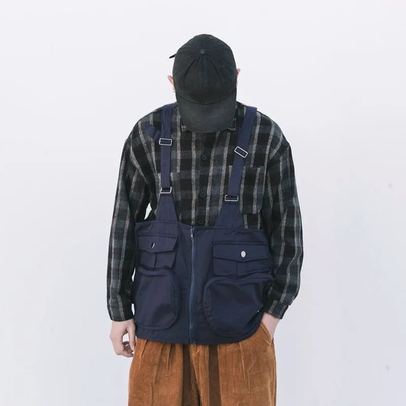 Multi-Pocket Waist Jacket