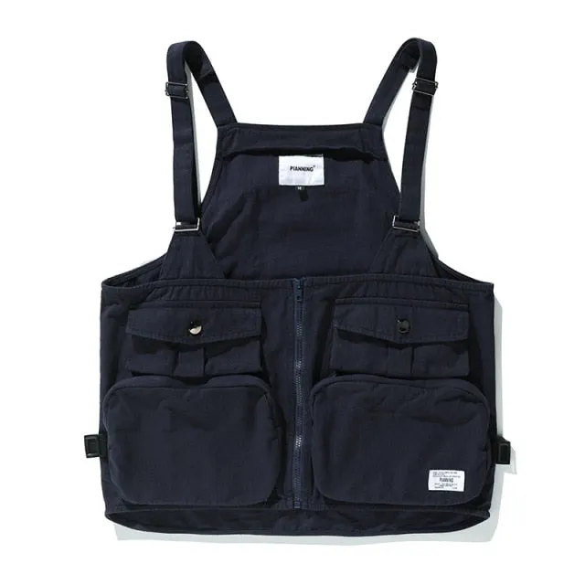 Multi-Pocket Waist Jacket