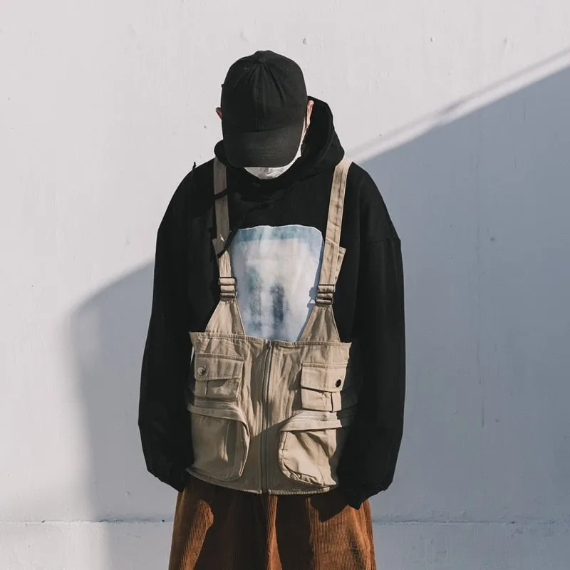 Multi-Pocket Waist Jacket