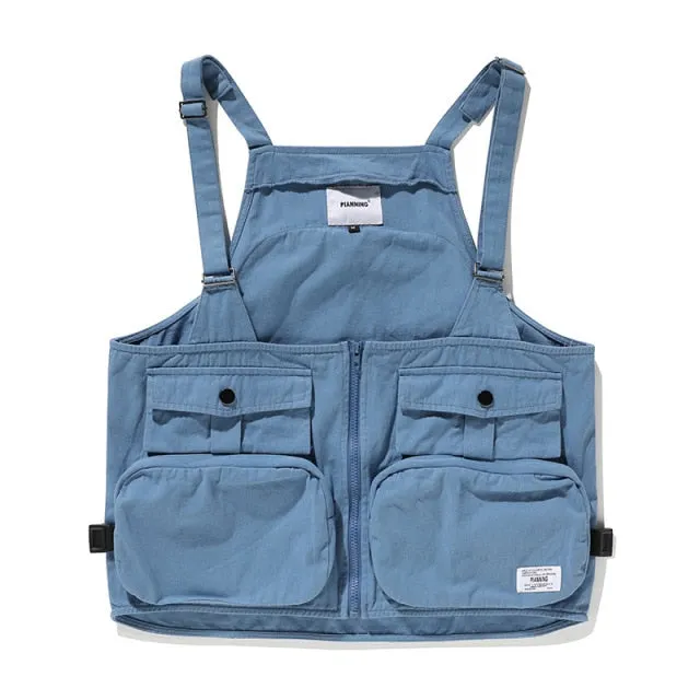 Multi-Pocket Waist Jacket