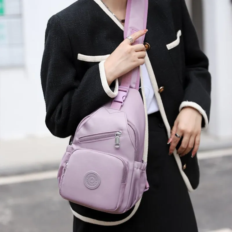 Multi-Pocket Waterproof Canvas Daily Shopping Backpack
