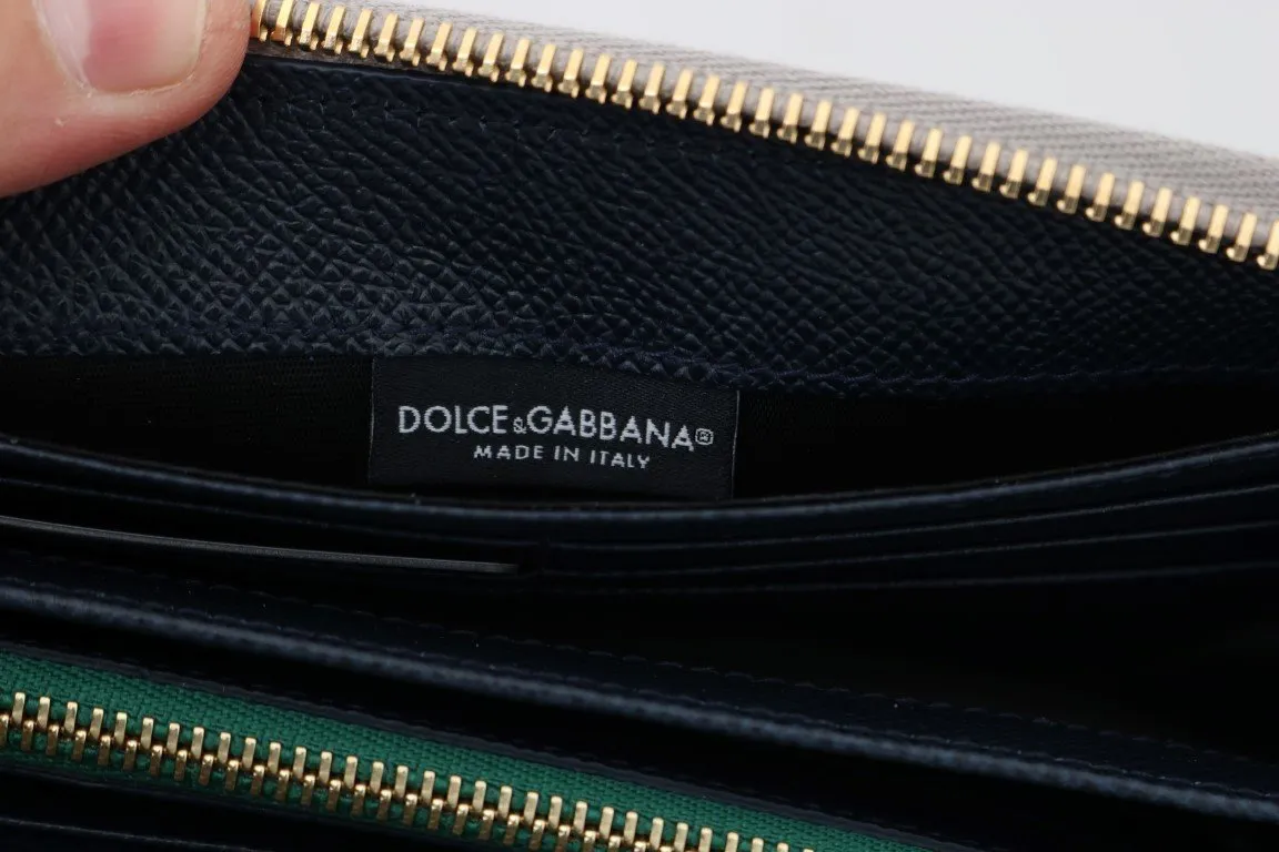 Multicolor Alligator Crocodile Leather Continental Wallet