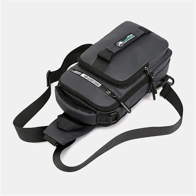 Multifunction Lightweight Outdoor Sling Bag Chest Bag Crossbody Bag With USB Charging Port