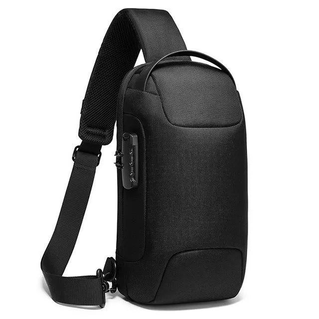 Multifunctional Anti-Theft Sling Bag Carbon Fiber Oxford Cloth Waterproof Scratch-resistant Bag 7 Color