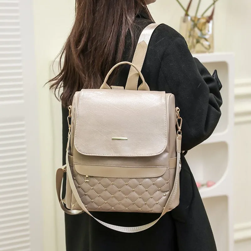 Multipurpose Anti-theft Travel Soft Leather Casual Bag