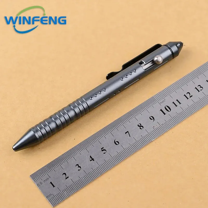 Multipurpose Self Defense Tactical Ballpoint Pen Aluminum Alloy Gel Ink Pen For School Office Stationery Supplies