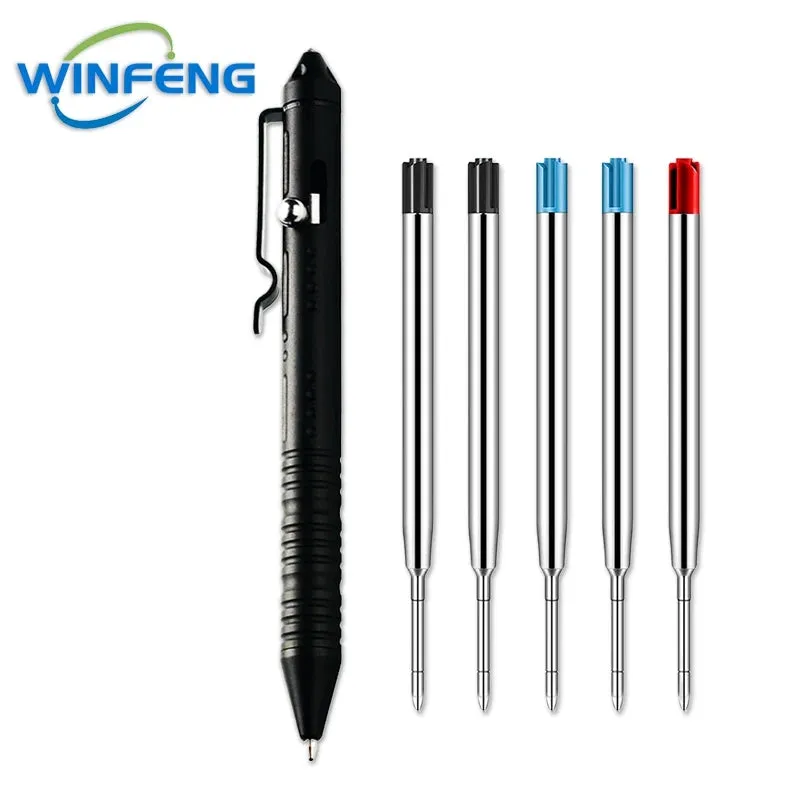 Multipurpose Self Defense Tactical Ballpoint Pen Aluminum Alloy Gel Ink Pen For School Office Stationery Supplies
