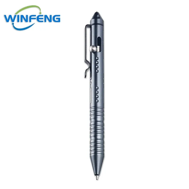 Multipurpose Self Defense Tactical Ballpoint Pen Aluminum Alloy Gel Ink Pen For School Office Stationery Supplies