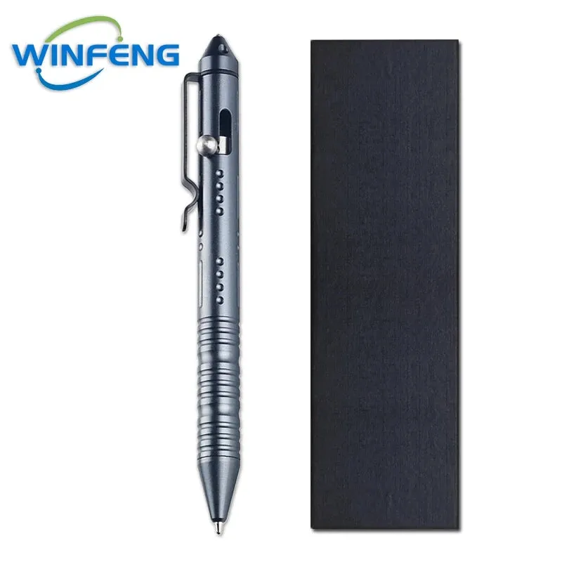Multipurpose Self Defense Tactical Ballpoint Pen Aluminum Alloy Gel Ink Pen For School Office Stationery Supplies