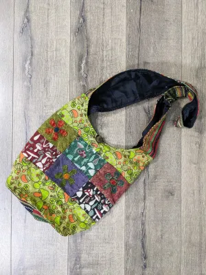 Mushroom Print & Patch Shoulder Bag