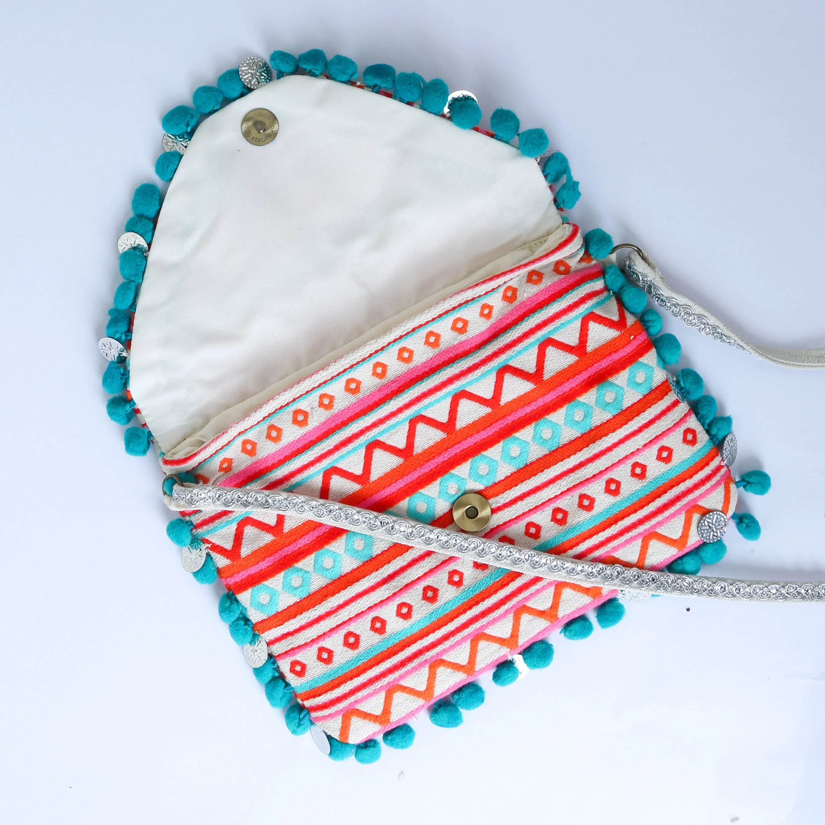 Naarangi - Multicolor Cotton Sling Bag for Women