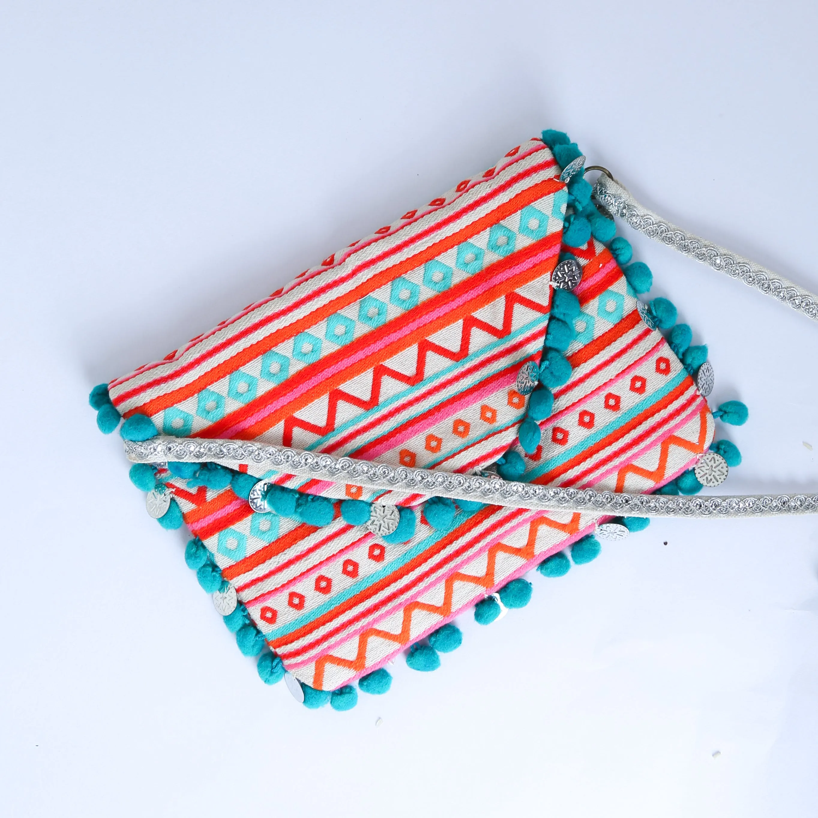 Naarangi - Multicolor Cotton Sling Bag for Women