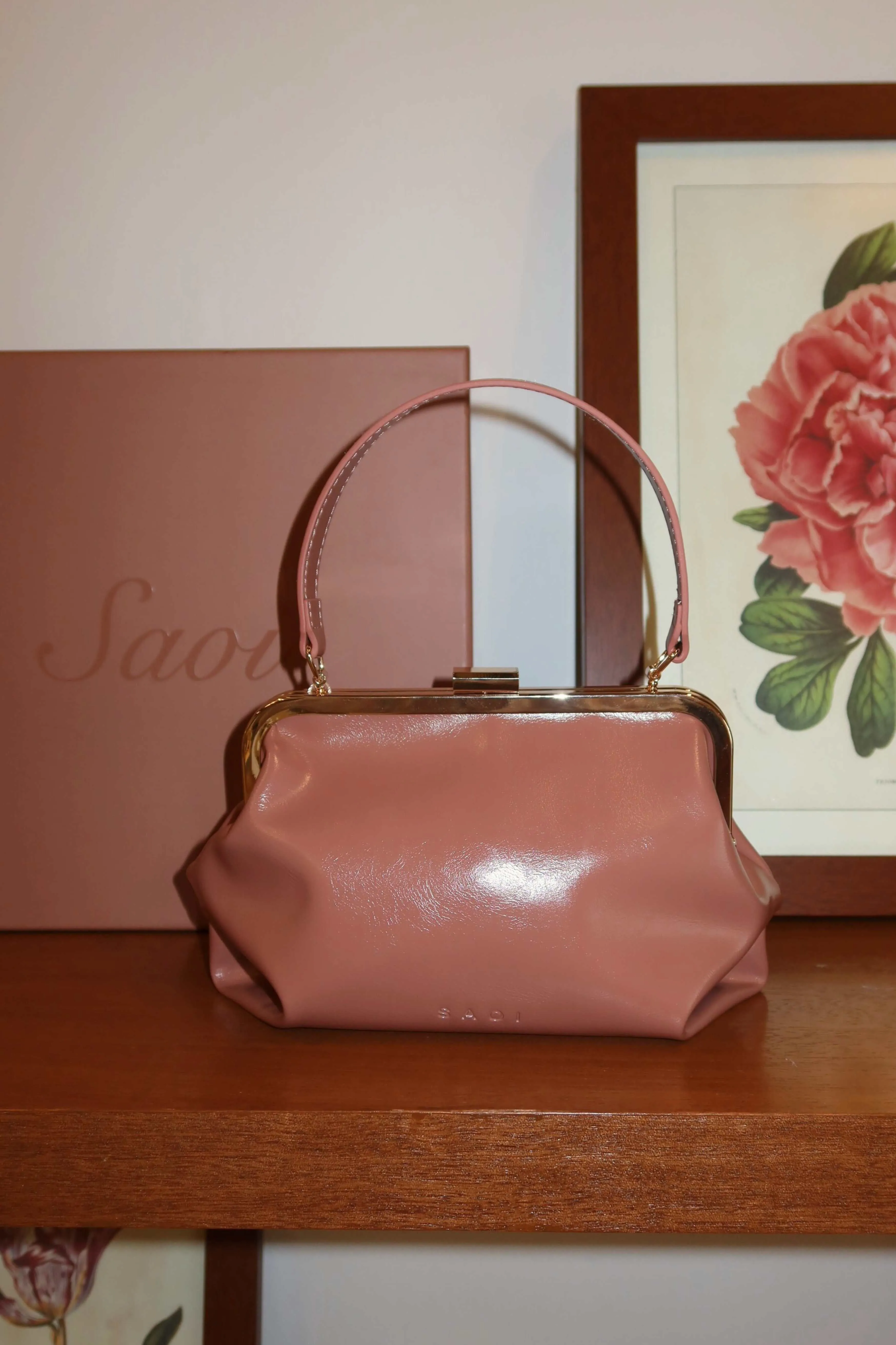 Nara Clutch in Cottage Rose