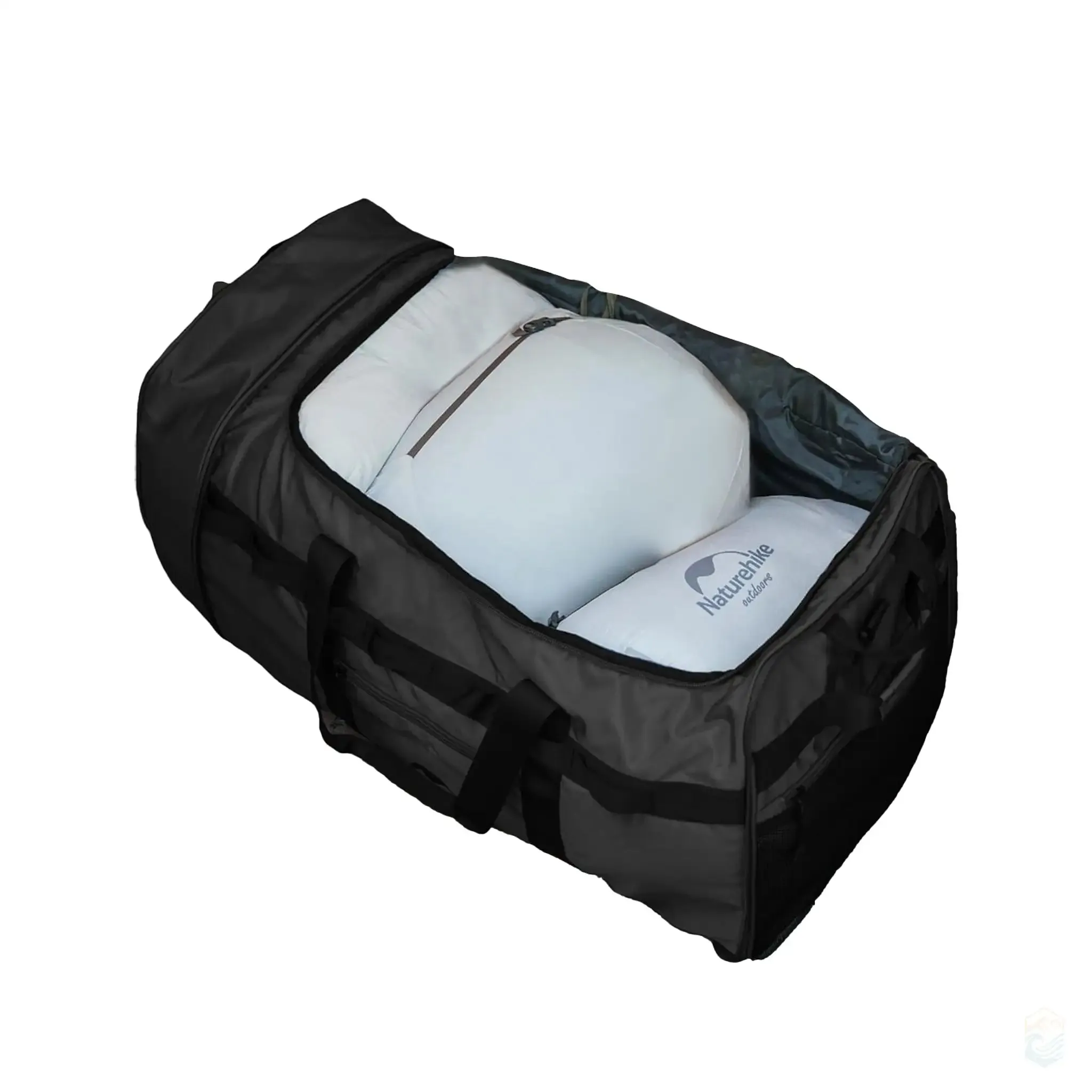 Naturehike 88L Large Capacity Camping Bag Folding Travel Duffel with Wheels for Outdoor Gear
