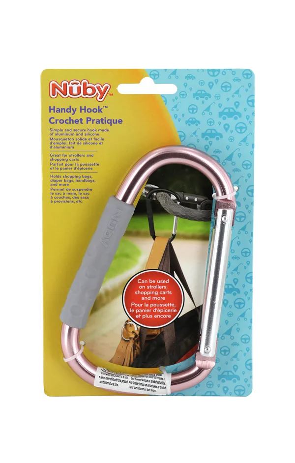 Nûby™ Handy Hook – Multi-Purpose Aluminum Stroller Clip