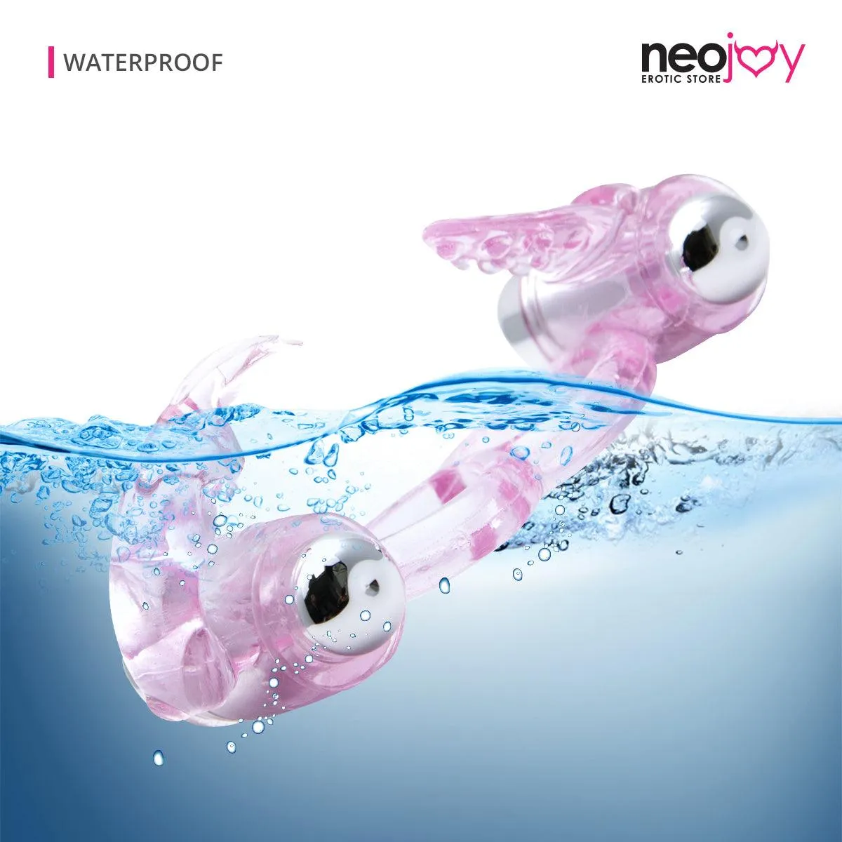 Neojoy Dual Bullet Ring Jelly Cock and Balls Double Ring Erection Enhancer