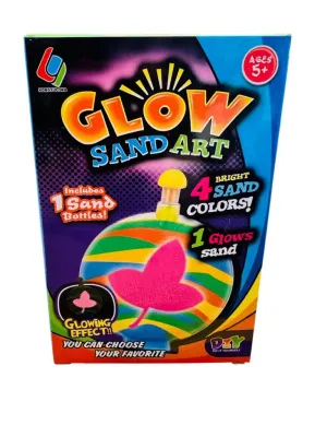 New in package! Round Bottle Glow Sand Art, DIY! Allows you to create your own glowing sand art pieces. It provides a fun and creative activity for both children and adults