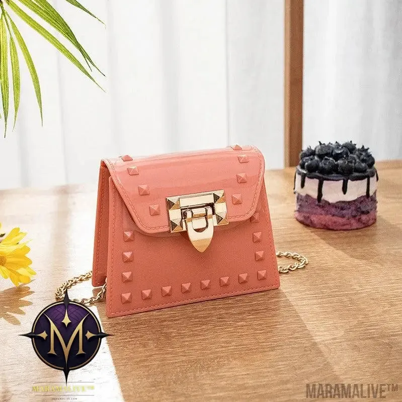 New PVC Candy Color One Shoulder Messenger Bag
