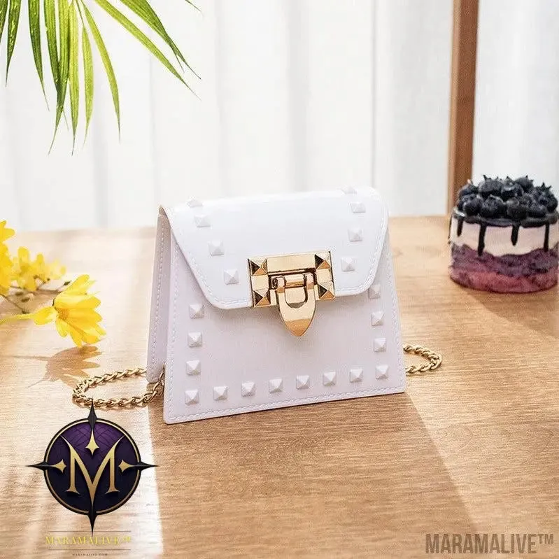 New PVC Candy Color One Shoulder Messenger Bag