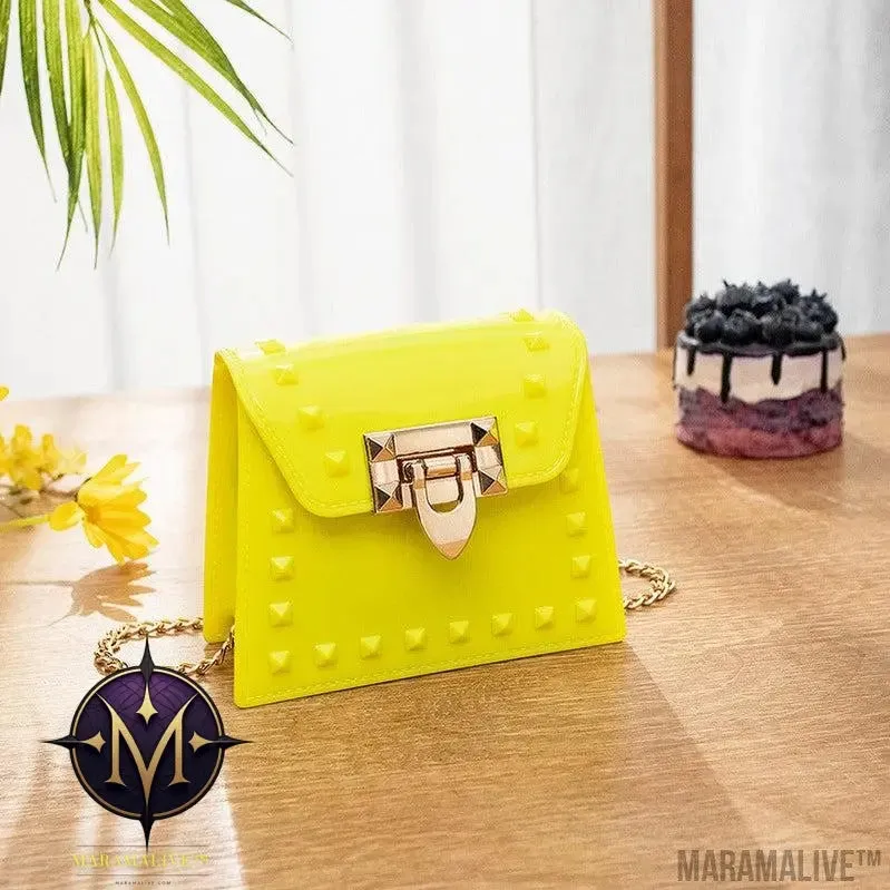 New PVC Candy Color One Shoulder Messenger Bag