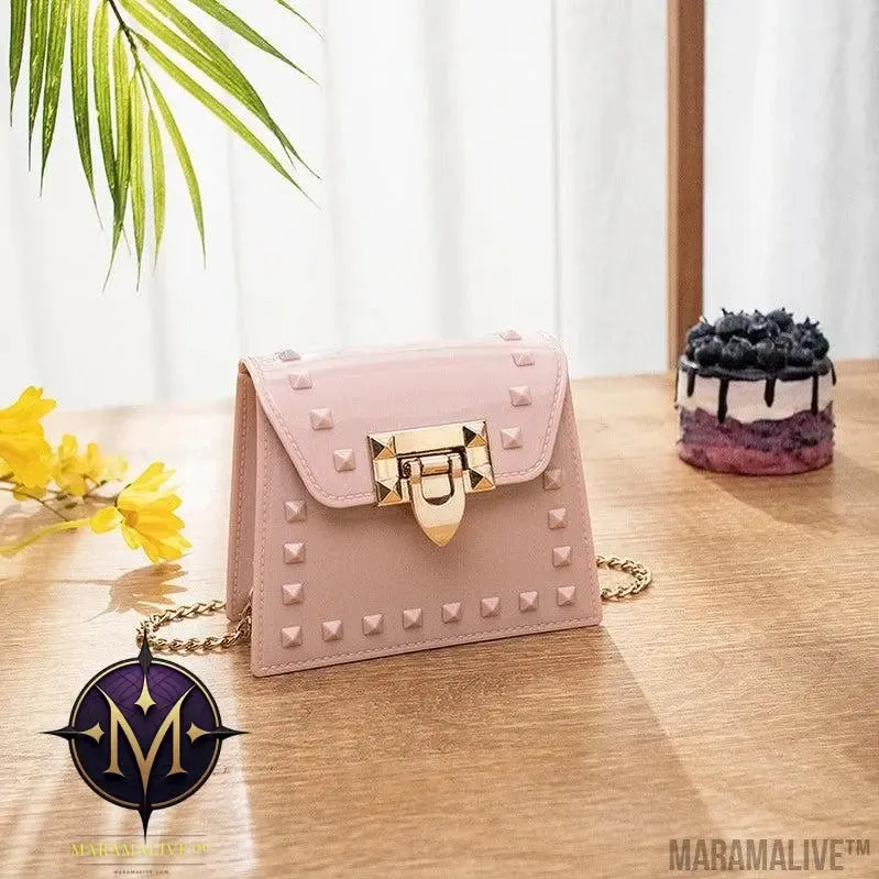 New PVC Candy Color One Shoulder Messenger Bag